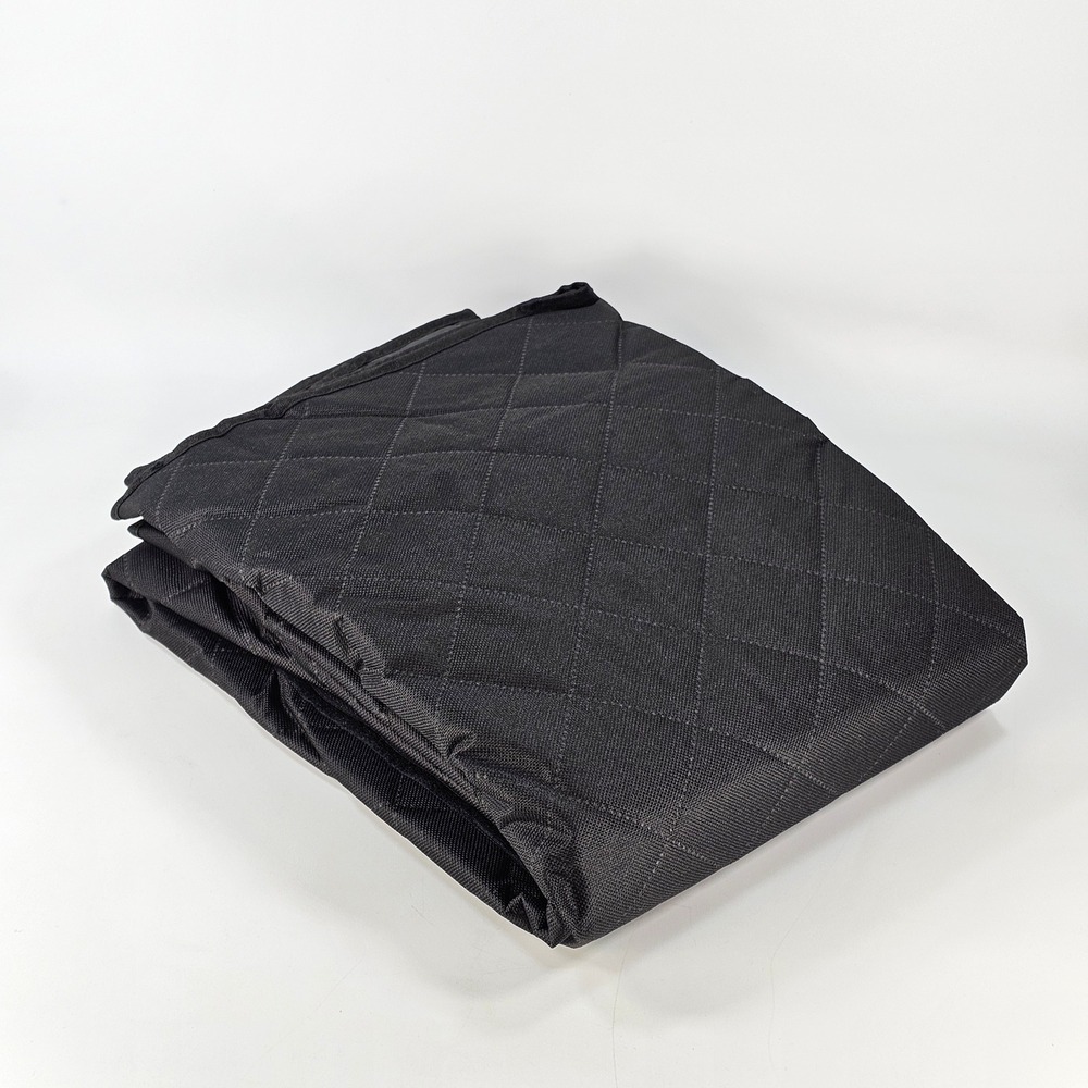 NEW Black Quilted Pet Backseat Cover Protector Durable Waterproof Non-Slip Strap